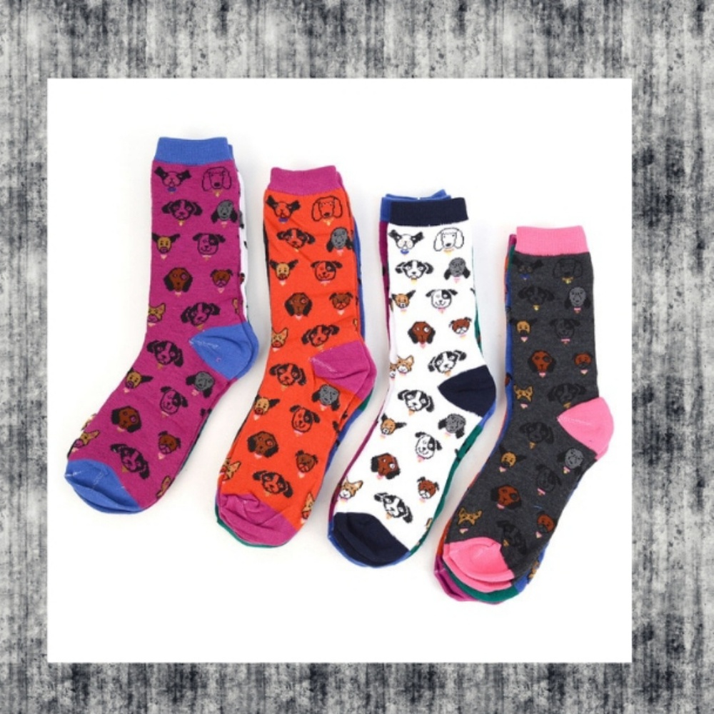 π£LAST PK!π₯3 pr p Puppy πΆ LUV dog π crew socks - Picture 4 of 5